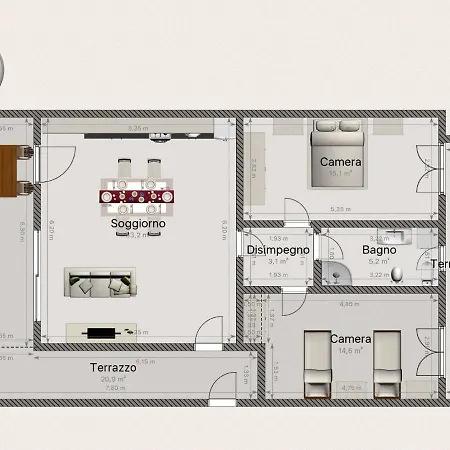 Nuovissimo Piano Terra A Due Passi Dal Mare * チェルヴィア